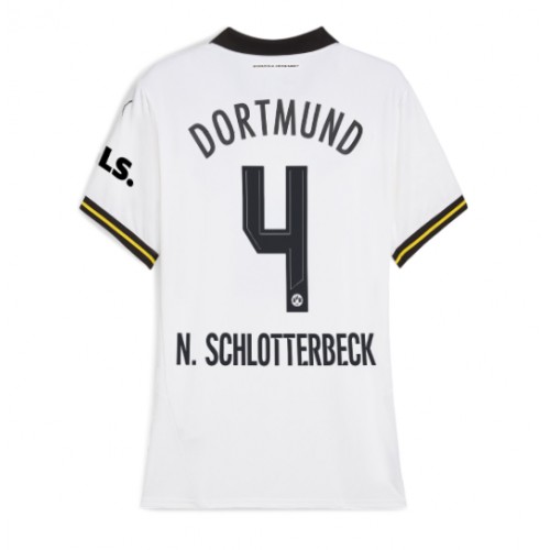 Dres Borussia Dortmund Nico Schlotterbeck #4 Rezervni za Žensko 2024-25 Kratak Rukav